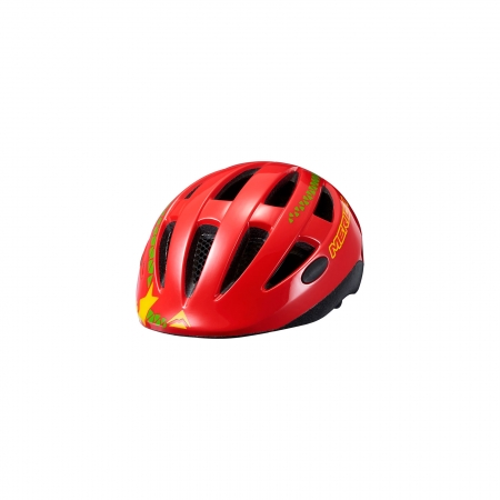 Casco ciclismo para niños Rojo-Verde